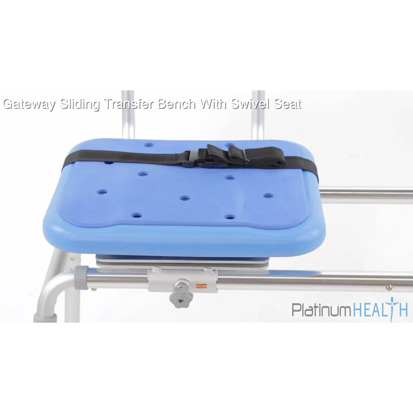 Gateway Premium Sliding Bath Transfer Bench with Swivel Seat PADDED