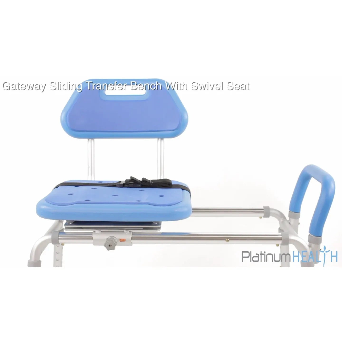 Gateway Premium Sliding Bath Transfer Bench with Swivel Seat PADDED