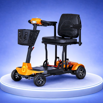 Genie Auto Folding Mobility Scooter – One-Touch Remote Folding Travel Scooter (Airline Approved)