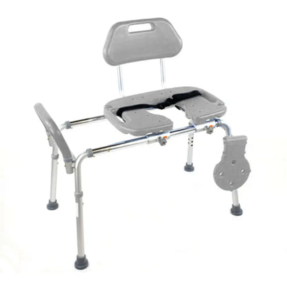 HydroGlyde Premium Sliding Bath Transfer Bench with Cutout