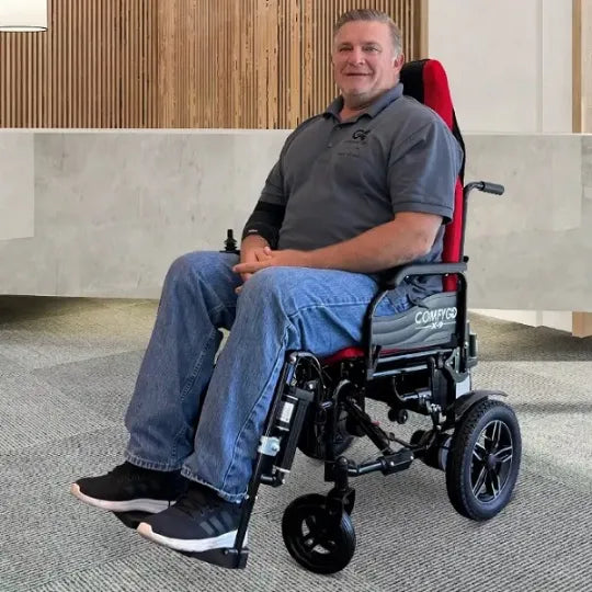 X-9 and X-9 Max, Remote Controlled Electric Wheelchair, Automatic Reclining Backrest & Lifting Leg Rests