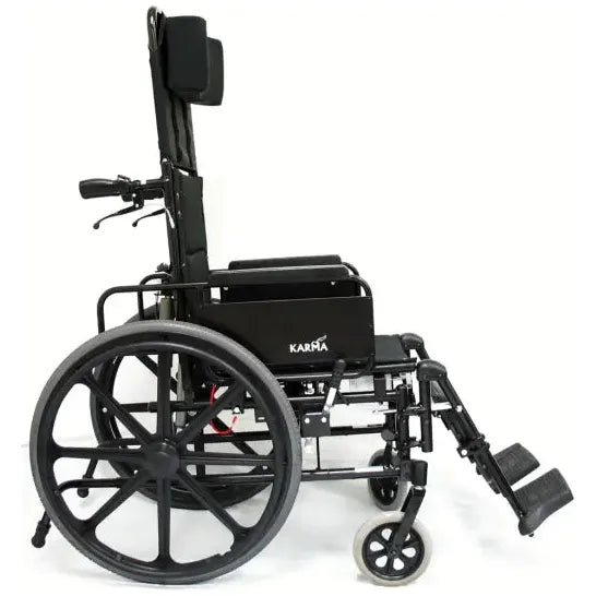 KM 5000 18" seat Lightweight Reclining Wheelchair with Removable Desk Armrest by Karman