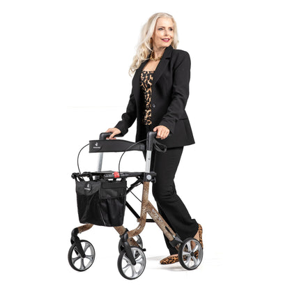 Unique SPARK Art Line Designer Rollator – Ultra-Lightweight Foldable Walker with Seat by Rehasense