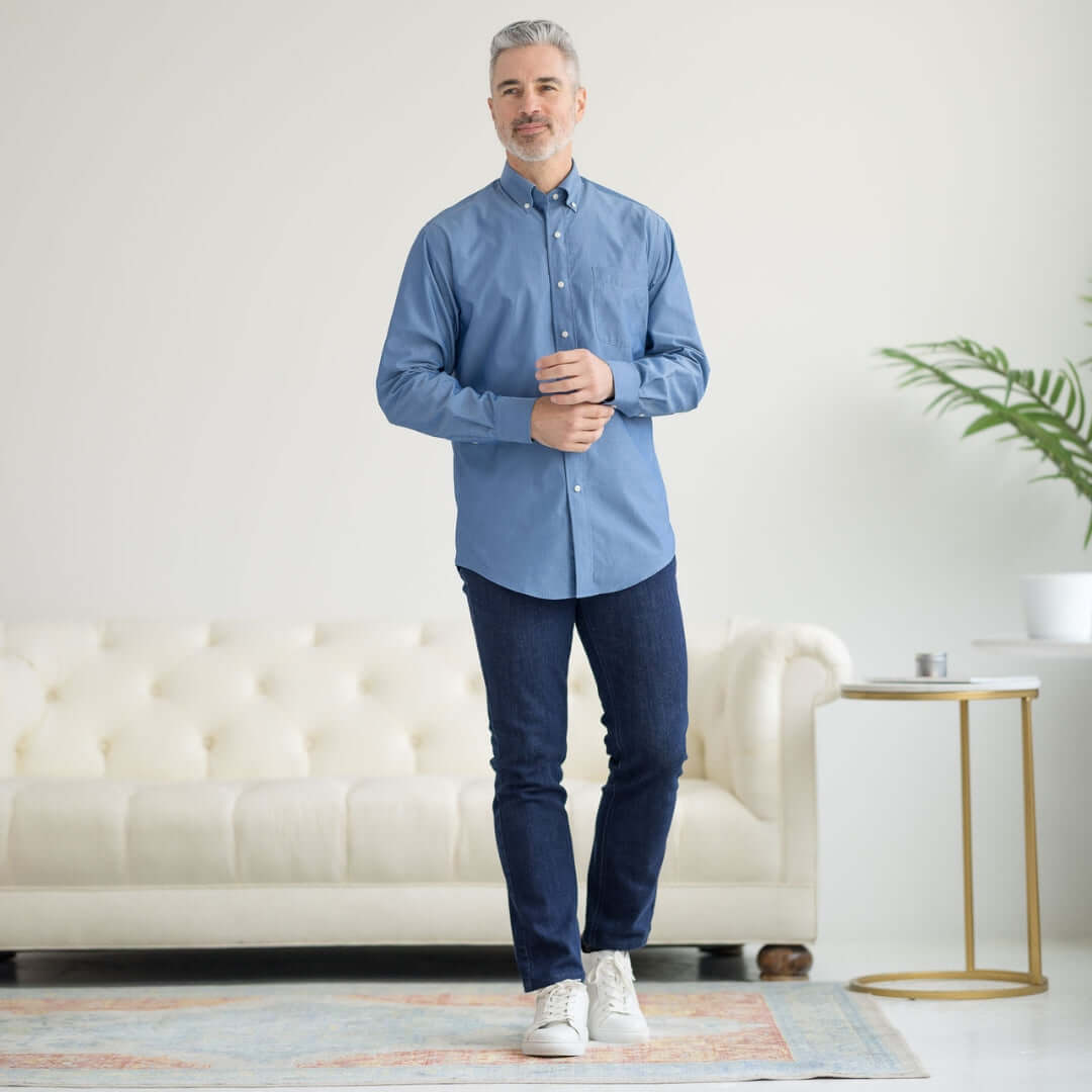 easy dressing button down shirt for arthritis Parkinsons MagnaReady