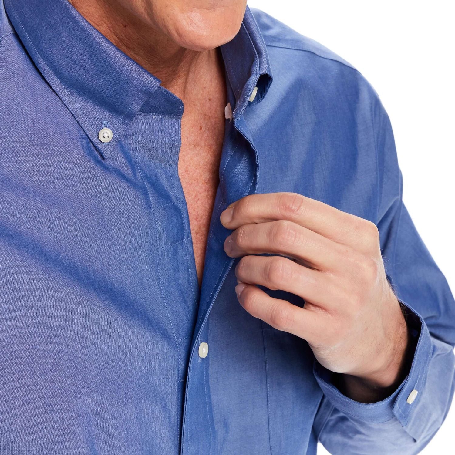 traditional fit adaptive magnetic shirt limited dexterity chambray
