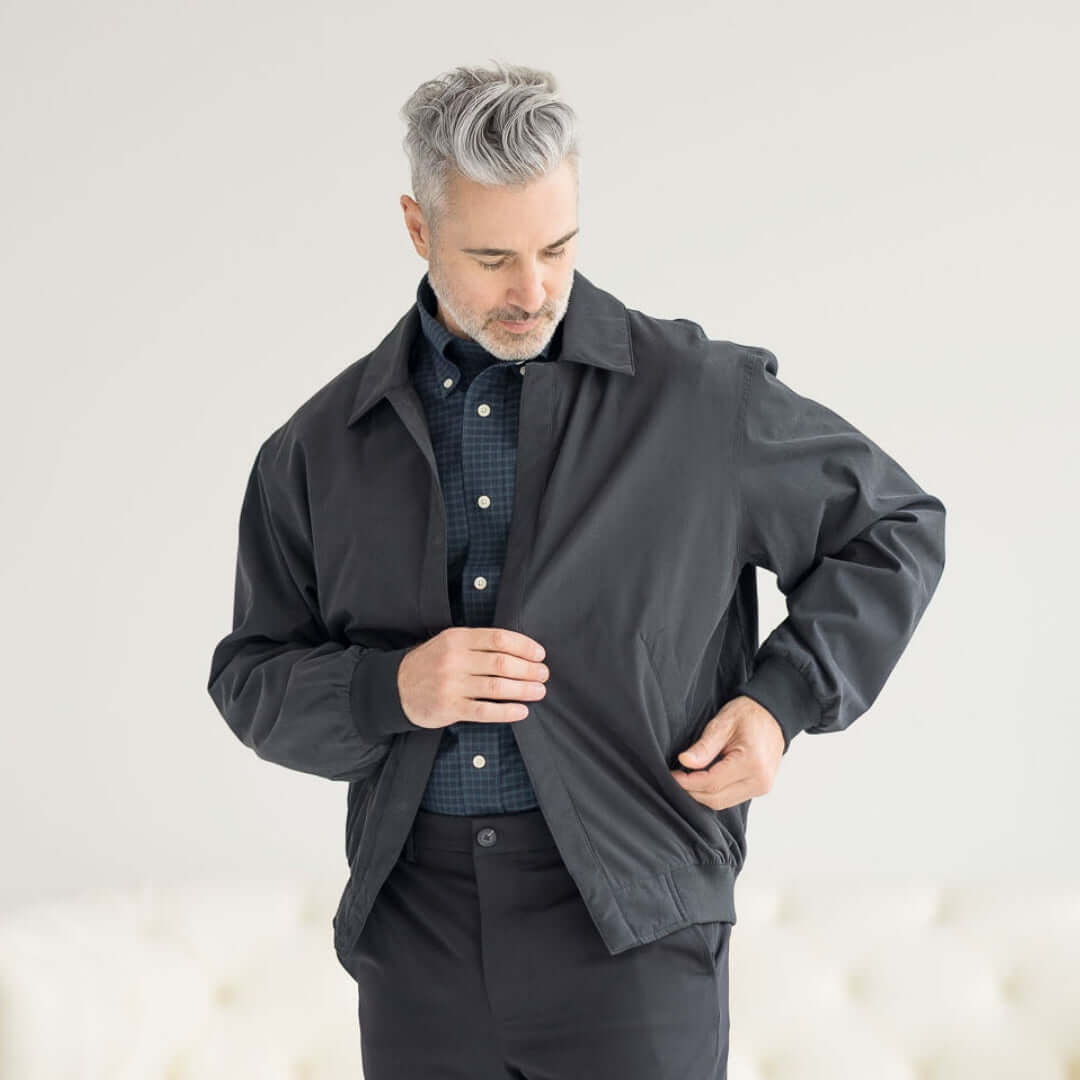 magnaready weatherproof adaptive magnetic golf jacket easy dressing