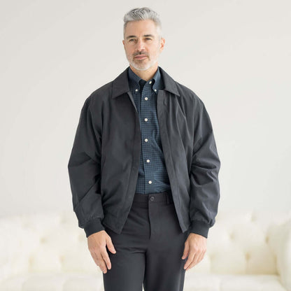 easy dressing wind resistant golf jacket magnaready weatherproof
