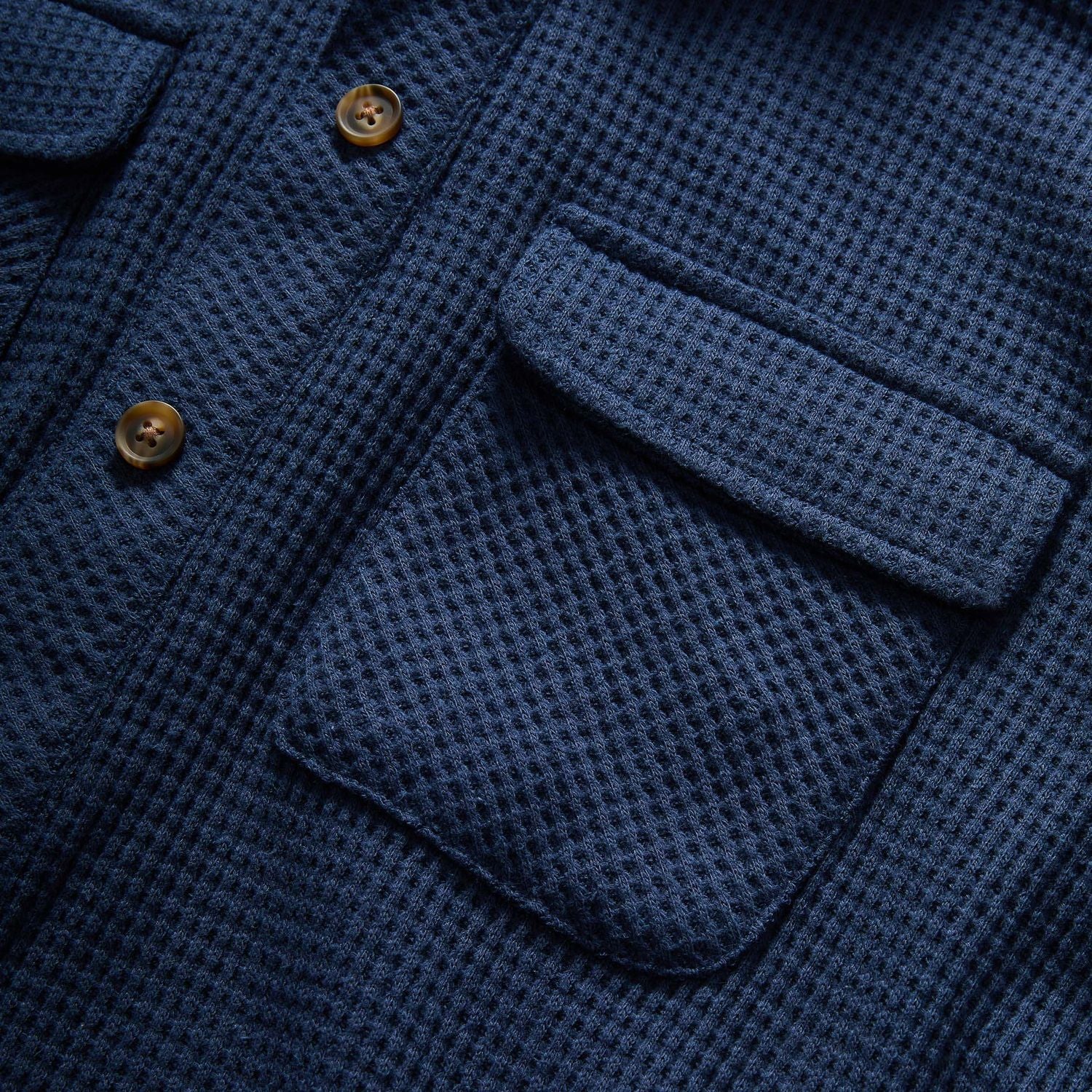 MagnaReady WaffleWeave Adaptive Magnetic Shirt – Easy Dressing Shirt for Seniors