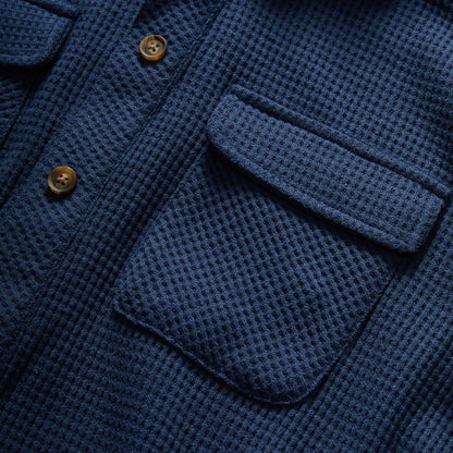 MagnaReady WaffleWeave Adaptive Magnetic Shirt – Easy Dressing Shirt for Seniors