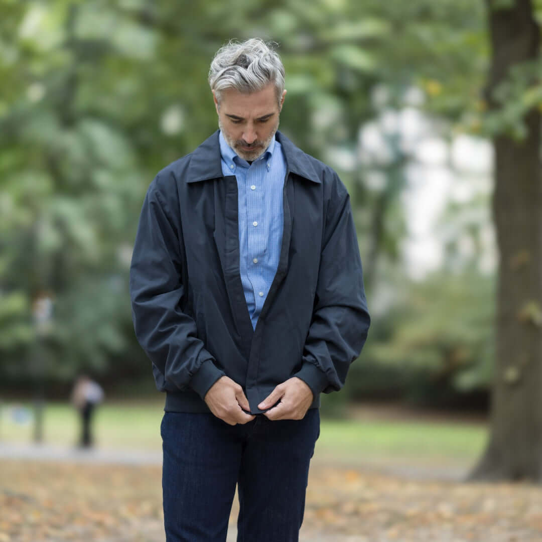 MagnaReady® X Weatherproof® Navy Golf Jacket with Magnetic Closures