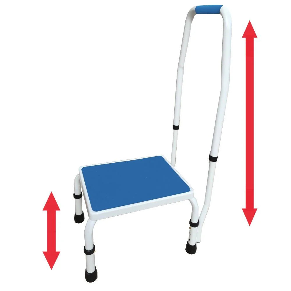 AdjustaStep Deluxe Step Stool with Handrail - Available in 300lb and 750lb Weight Capacity