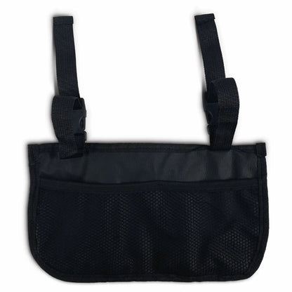 Back of the Majestic multipurpose bag showing the large mesh pocket and adjustable buckle straps