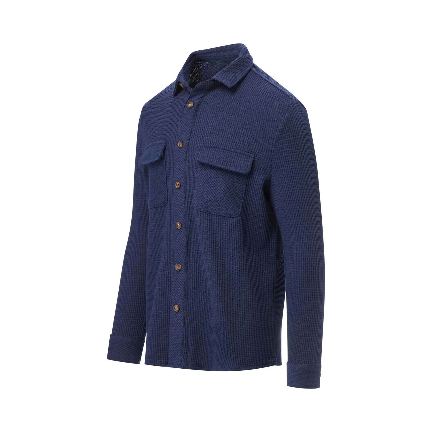 MagnaReady WaffleWeave Adaptive Magnetic Shirt – Easy Dressing Shirt for Seniors