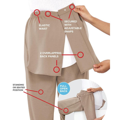 Women's Open Back Stretch Knit Pant