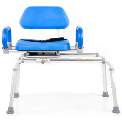 PowerSlide Carousel Sliding Transfer Shower Bath Bench with Swivel Seat