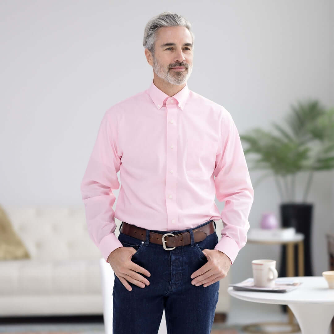 easy dressing pink shirt arthritis parkinsons magnaready