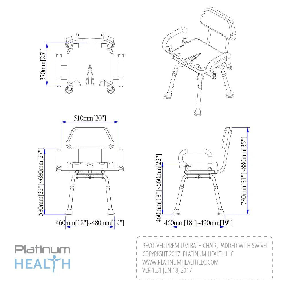 Revolution Swivel Shower Chair