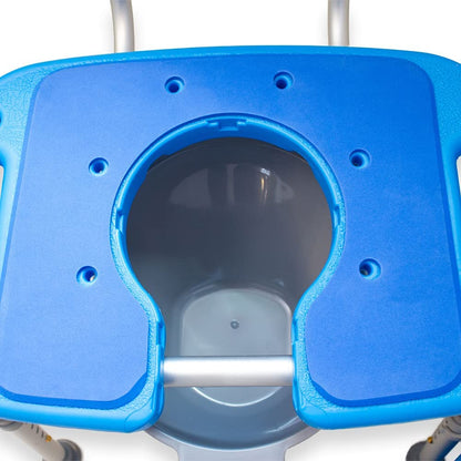Samson™ Deluxe Bariatric Bath & Commode Chair – 600 lb Capacity, Extra-Wide Padded 3-in-1 Hygiene Chair