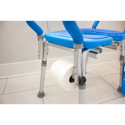 Samson™ Deluxe Bariatric Bath & Commode Chair – 600 lb Capacity, Extra-Wide Padded 3-in-1 Hygiene Chair