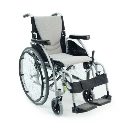 S-Ergo 125 Ergonomic Wheelchair w/ Flip-Back Armrest & Swing Away Footrest