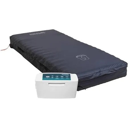 Self-Adjusting Air/Foam Mattress with Optional Alternating Pressure Pump 42x80x6 500lbs