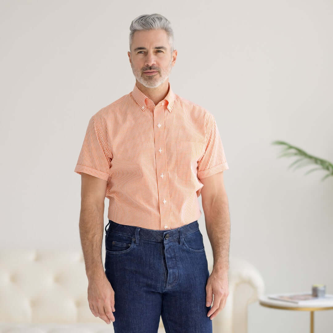 MagnaReady adaptive short sleeve magnetic shirt easy dressing clothing