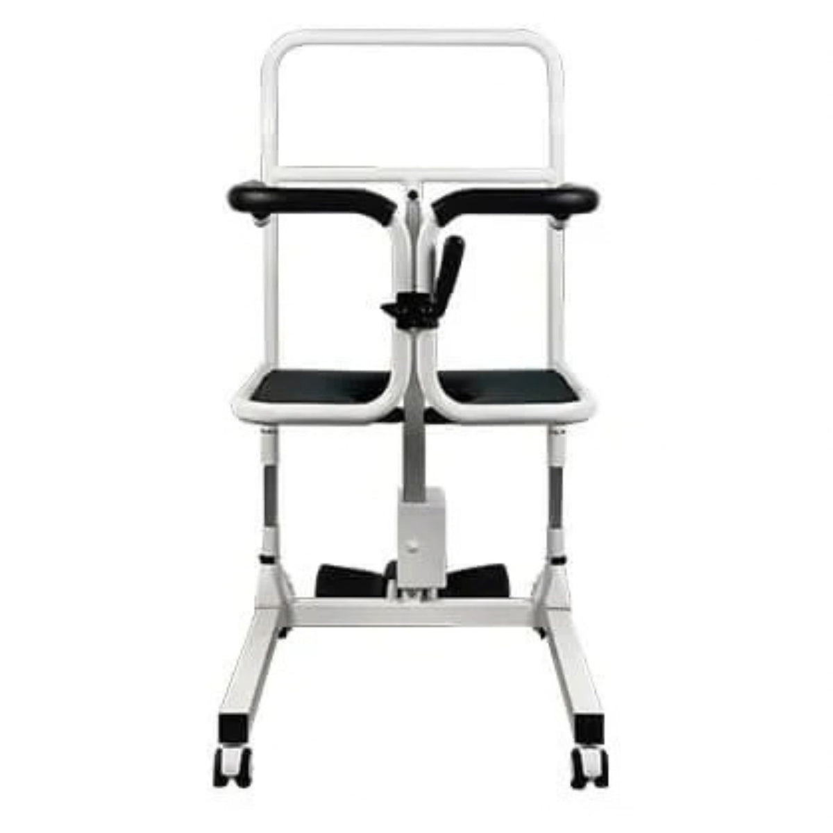 StarSleep CareLift transfer chair dimensions: 20.5 in wide, 28.7 in long, 38.6 to 48.4 in tall, 9.8 in height adjustment