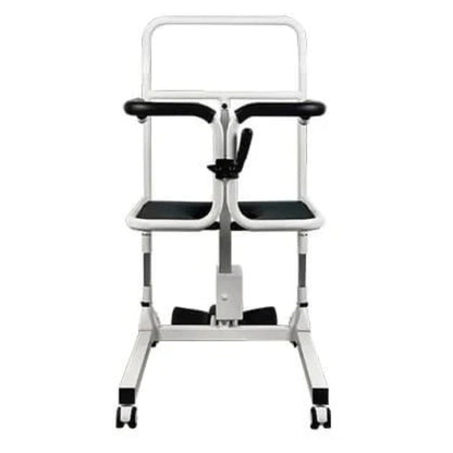 StarSleep CareLift transfer chair dimensions: 20.5 in wide, 28.7 in long, 38.6 to 48.4 in tall, 9.8 in height adjustment