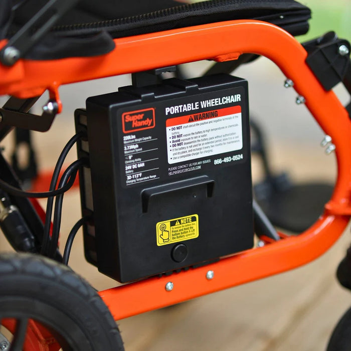 GoRide Electric Wheelchair - 24V 6Ah Battery, 220Lbs Max Weight