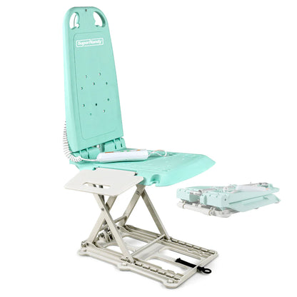 SuperHandy GoRise LT Portable Floor & Bath Lift – 330 lb Capacity Electric Lift