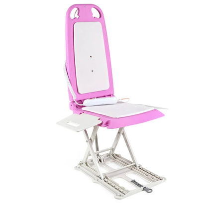 GoRise LT Portable Floor & Bath Lift – Pink Edition – Lightweight (19 lbs), 330 lb Capacity, IP68 Waterproof