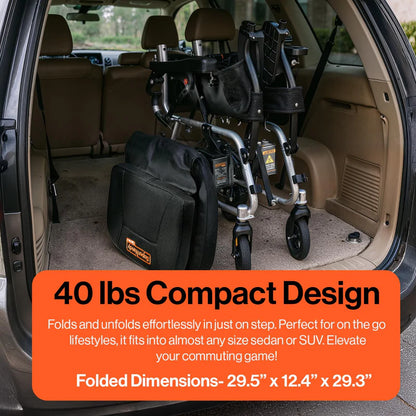 SuperHandy GoRide 2 Plus Electric Wheelchair – Folding 42 lb Power Chair