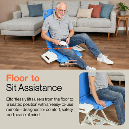 SuperHandy GoRise LT Portable Floor & Bath Lift – 330 lb Capacity Electric Lift