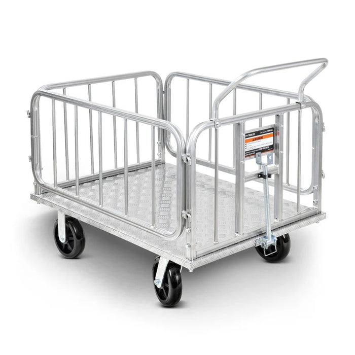 Platform Truck & Trailer - 1200Lb Capacity, Connects Directly to Utility Tugger