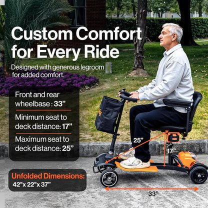 Passport Prime E-Brake Mobility Scooter W/ Dual Batteries 48V 2Ah