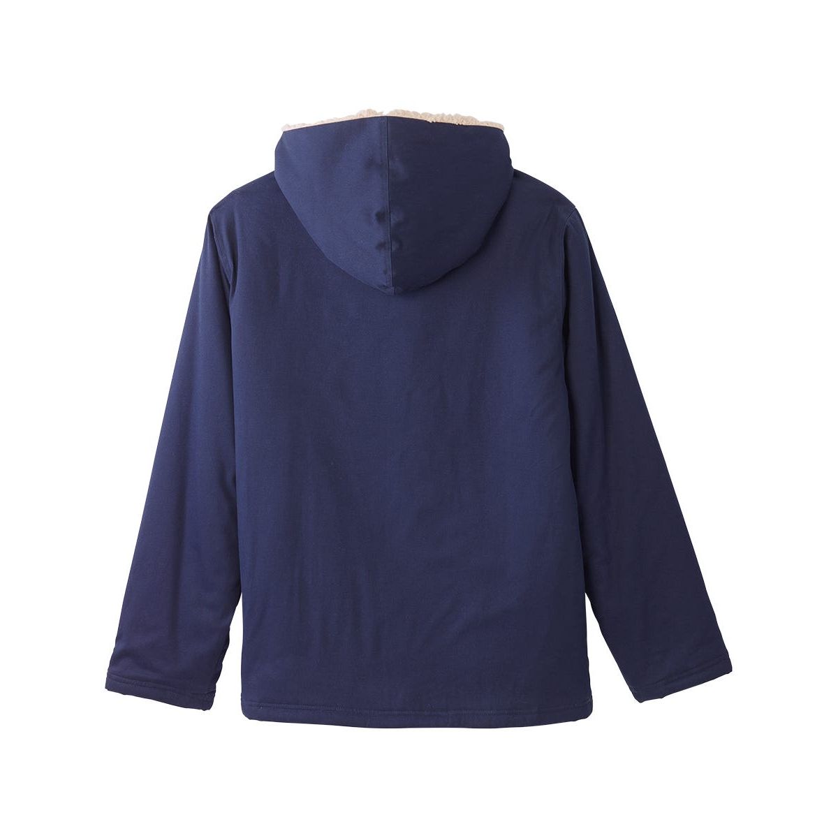 Men's Magnetic Closure Sherpa Shacket with Detachable Hood
