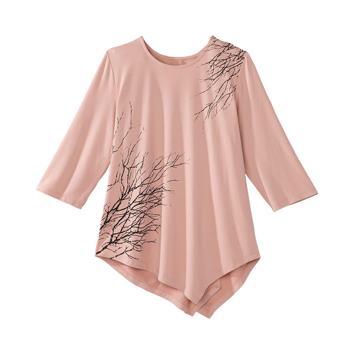 Women's Open Back Asymmetrical Hem Top