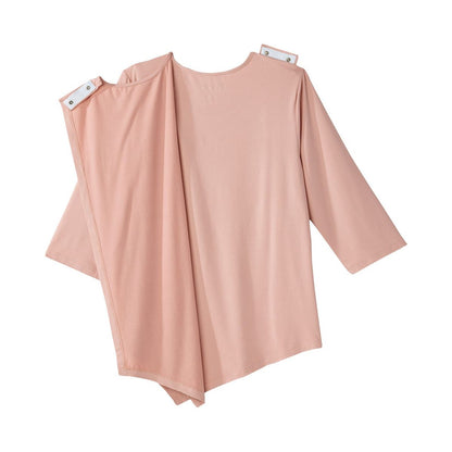 Women's Open Back Asymmetrical Hem Top