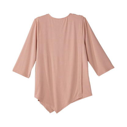 Women's Open Back Asymmetrical Hem Top