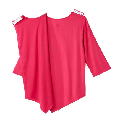 Women's Open Back Asymmetrical Hem Top
