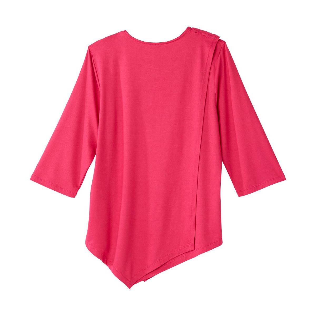 Women's Open Back Asymmetrical Hem Top