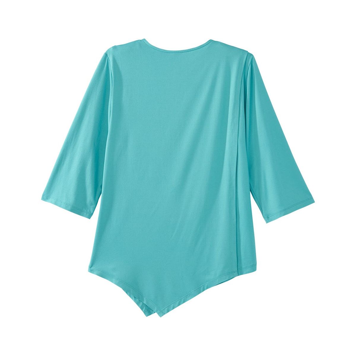 Women's Open Back Asymmetrical Hem Top