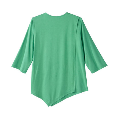 Women's Open Back Asymmetrical Hem Top