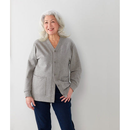 Women's Magnetic Button Fleece Cardigan