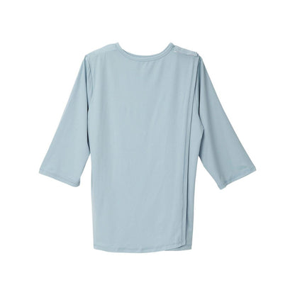 Women's Open Back Active Crew Neck Top