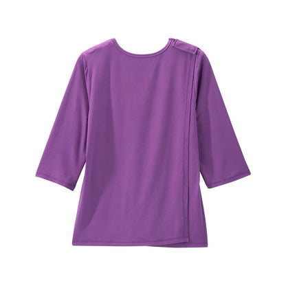 Women's Open Back Active Crew Neck Top