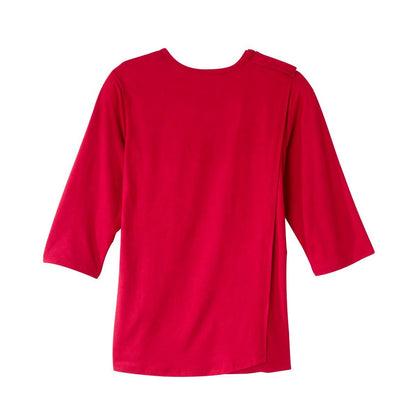 Women's Open Back Active Crew Neck Top