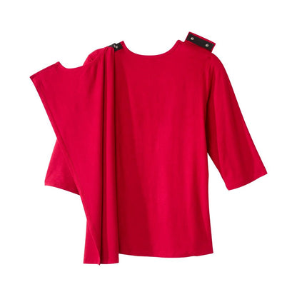 Women's Open Back Active Crew Neck Top