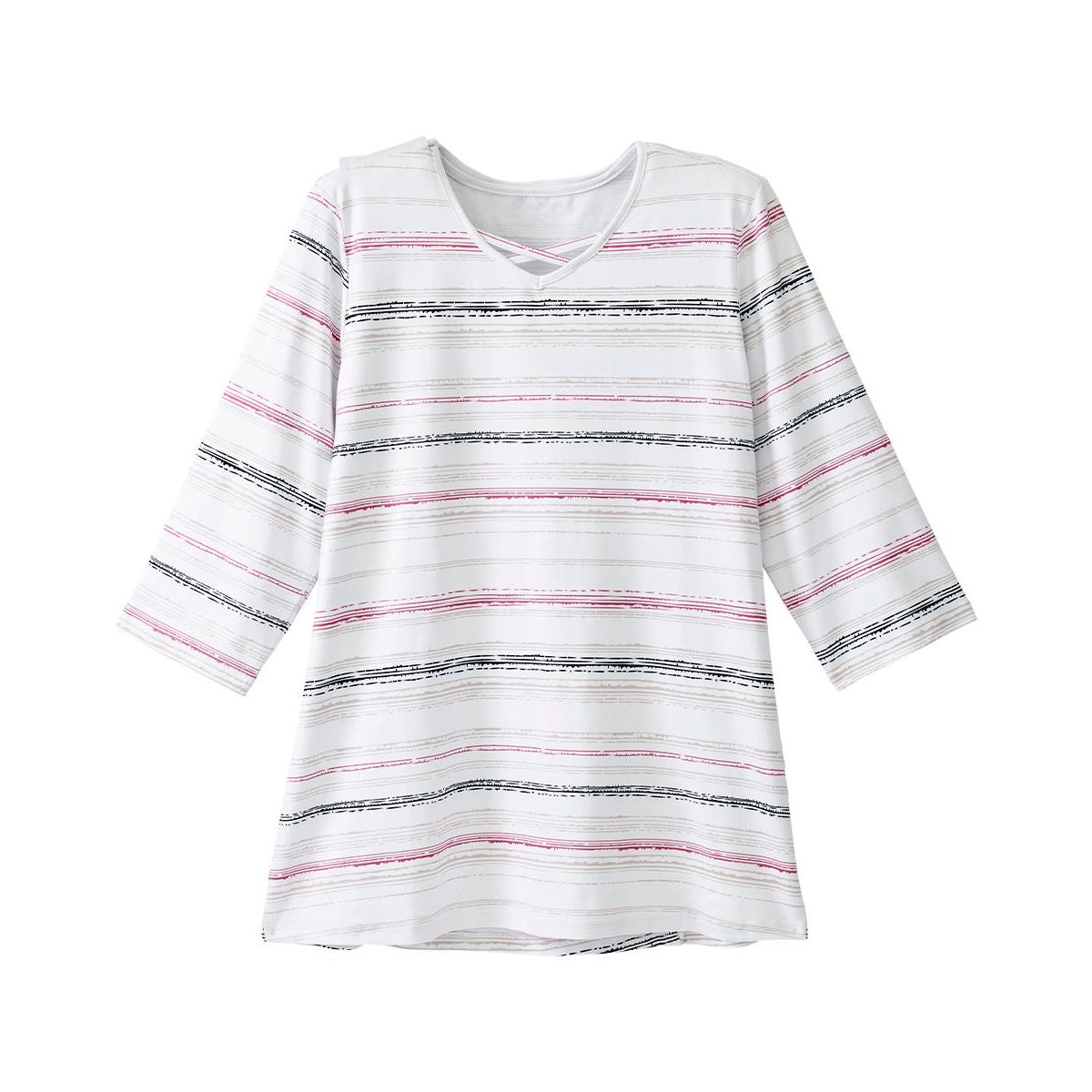 Women's Open Back Criss Cross Neckline Top