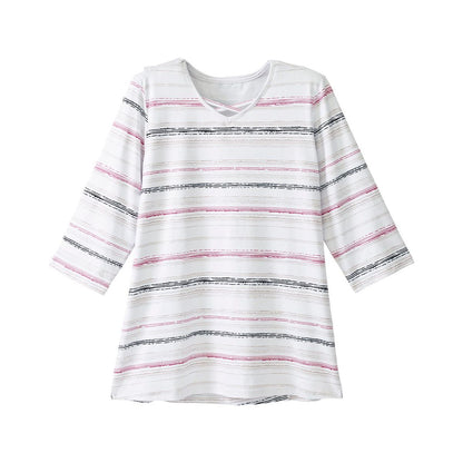 Women's Open Back Criss Cross Neckline Top